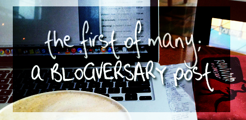 first blogversary