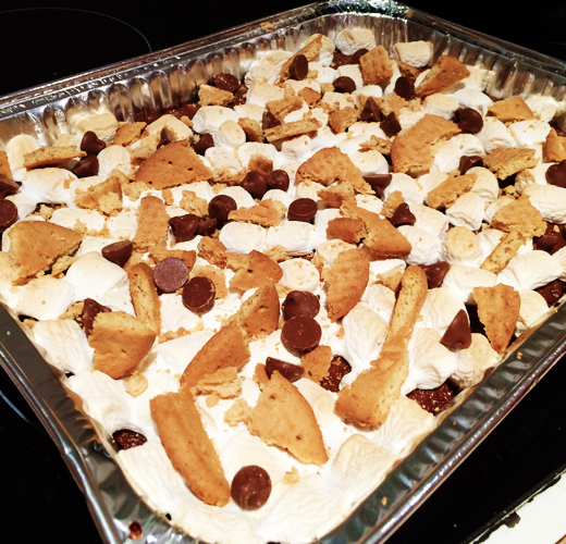 smores milo brownies