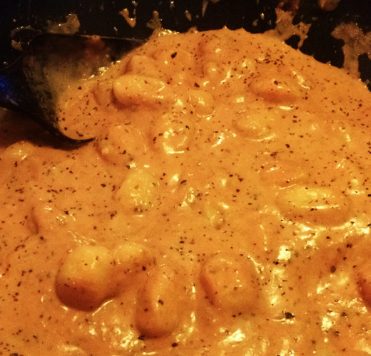 lighter tomato cream pasta